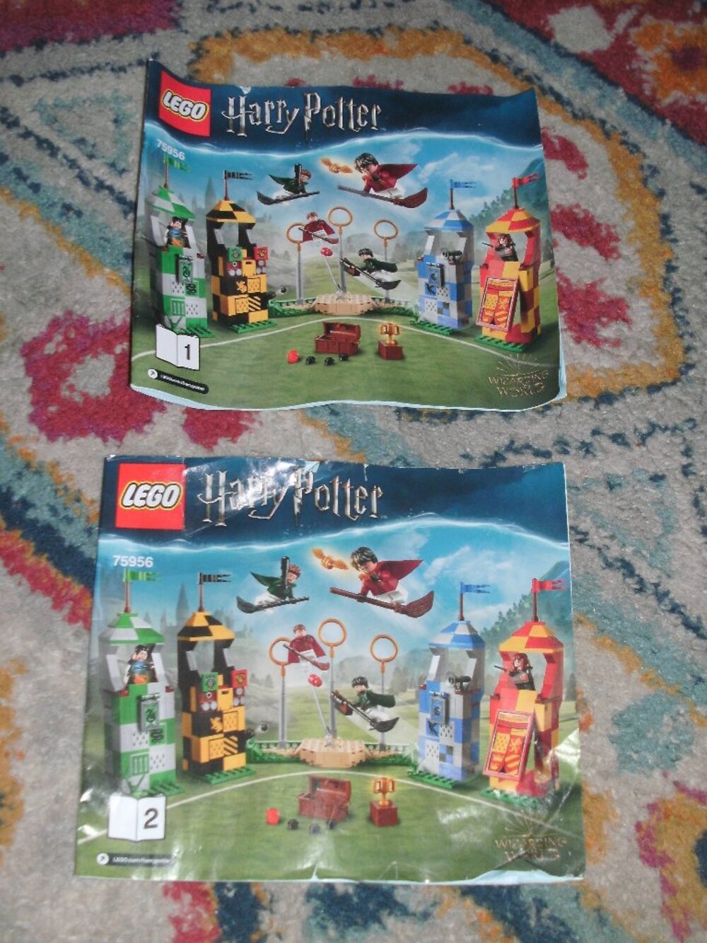 LEGO Harry Potter 75956 Quidditch Match Instruction Booklet Manual 1 & 2 retired